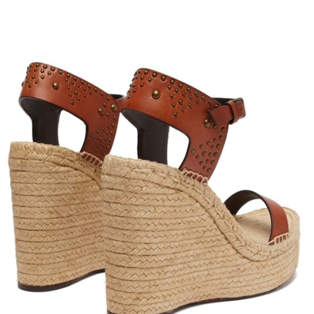 $895 Saint Laurent espadrille sandals size 39 worn once - Picture 3 of 7